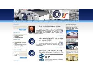 Dragan European University of Lugoj's Website Screenshot