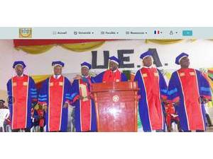 Université Evangélique en Afrique's Website Screenshot