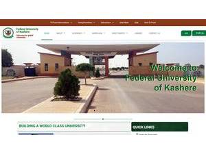 Federal University, Kashere's Website Screenshot