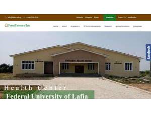 Federal University, Lafia's Website Screenshot