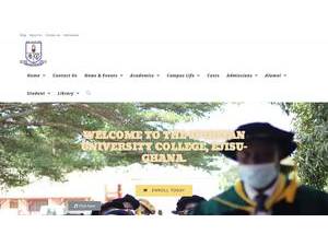 Spiritan University College's Website Screenshot