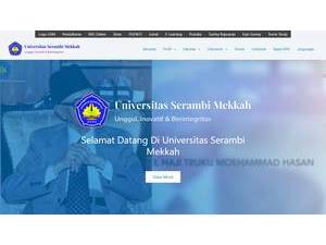 Serambi Mekkah University's Website Screenshot