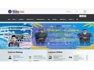 University of Teuku Umar's Website Screenshot