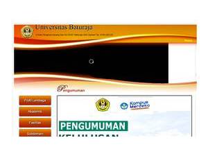 Universitas Baturaja's Website Screenshot