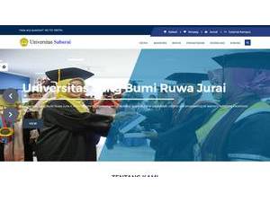 Universitas Sang Bumi Ruwa Jurai's Website Screenshot