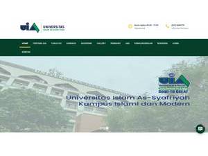 Universitas Islam As-Syafiiyah's Website Screenshot