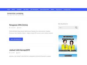 University of Lumajang's Website Screenshot