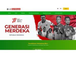 Universitas Muhammadiyah Surabaya's Website Screenshot