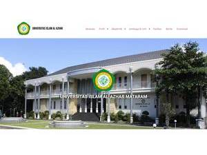 Al-Azhar Islamic University of Mataram's Website Screenshot