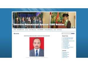 Universitas Mahasaraswati Mataram's Website Screenshot
