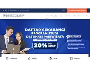Universitas Pendidikan Nasional's Website Screenshot