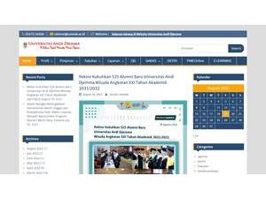 Andi Djemma University's Website Screenshot