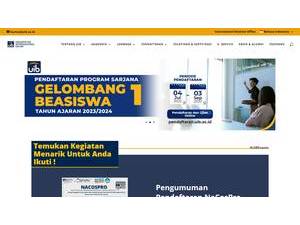 Universitas Internasional Batam's Website Screenshot