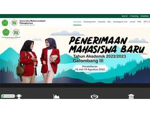 Muhammadiyah University of Palangkaraya's Website Screenshot