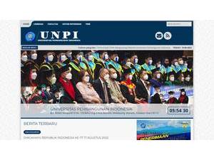 Pembangunan University of Indonesia's Website Screenshot