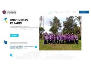 Pepabri University of Makassar's Website Screenshot