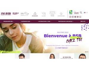 Burgundy School of Business's Website Screenshot