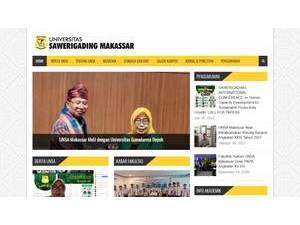 Sawerigading University of Makassar's Website Screenshot