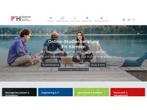 Fachhochschule Kärnten's Website Screenshot