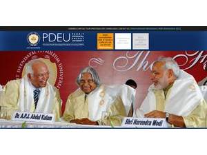 Pandit Deendayal Petroleum University's Website Screenshot