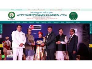 Jayoti Vidyapeeth Women's University's Website Screenshot