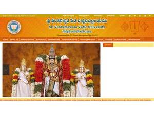 Sri Venkateswara Vedic University's Website Screenshot