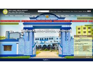 সিধু কাহ্ন বীরসা বিশ্ববিদ্যালয়'s Website Screenshot