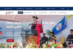 University G.O.C.'s Website Screenshot