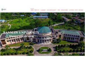 Bhamo University's Website Screenshot