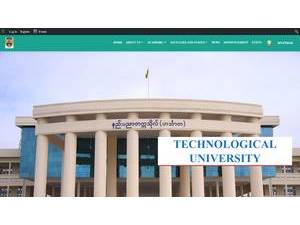 Technological University, Hinthada's Website Screenshot