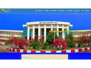 Technological University, Magway's Website Screenshot