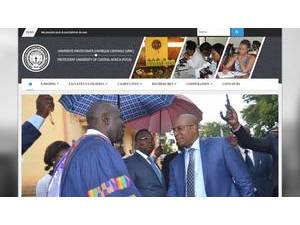 Université Protestante d'Afrique Centrale's Website Screenshot