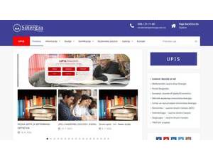 Sinergija University of Bijeljina's Website Screenshot