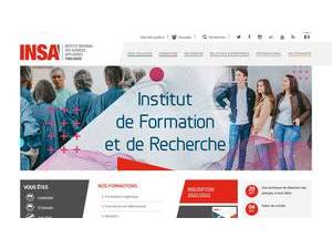 Institut National des Sciences Appliquées de Toulouse's Website Screenshot