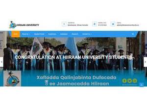 Jaamacada Hiiraan's Website Screenshot
