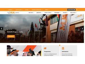 Management University of Africa's Website Screenshot