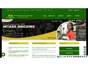 Dedan Kimathi University of Technology's Website Screenshot