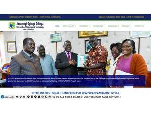 Jaramogi Oginga Odinga University of Science and Technology's Website Screenshot