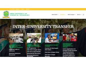 Meru University of Science and Technology's Website Screenshot