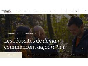 Université de Bordeaux's Website Screenshot