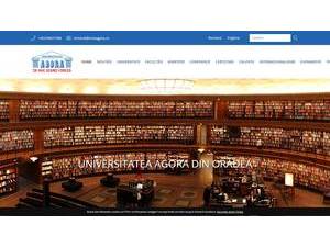 Universitatea Agora din Oradea's Website Screenshot