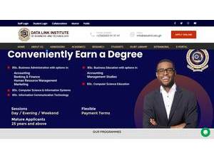 Data Link Institute of Business and Technology's Website Screenshot