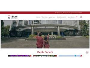 Telkom University's Website Screenshot