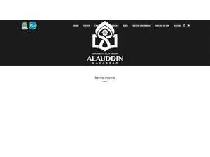 Universitas Islam Negeri Alauddin Makassar's Website Screenshot
