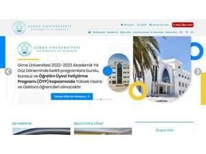University of Kyrenia's Website Screenshot