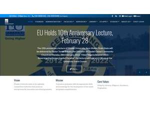 Elizade University's Website Screenshot