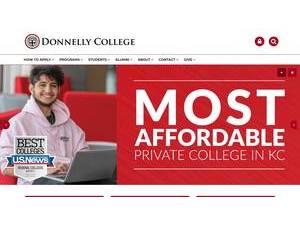 Donnelly College's Website Screenshot