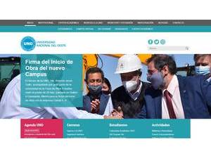 Universidad Nacional del Oeste's Website Screenshot