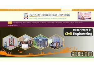 Port City International University's Website Screenshot