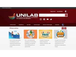Universidade da Integração Internacional da Lusofonia Afro-Brasileira's Website Screenshot